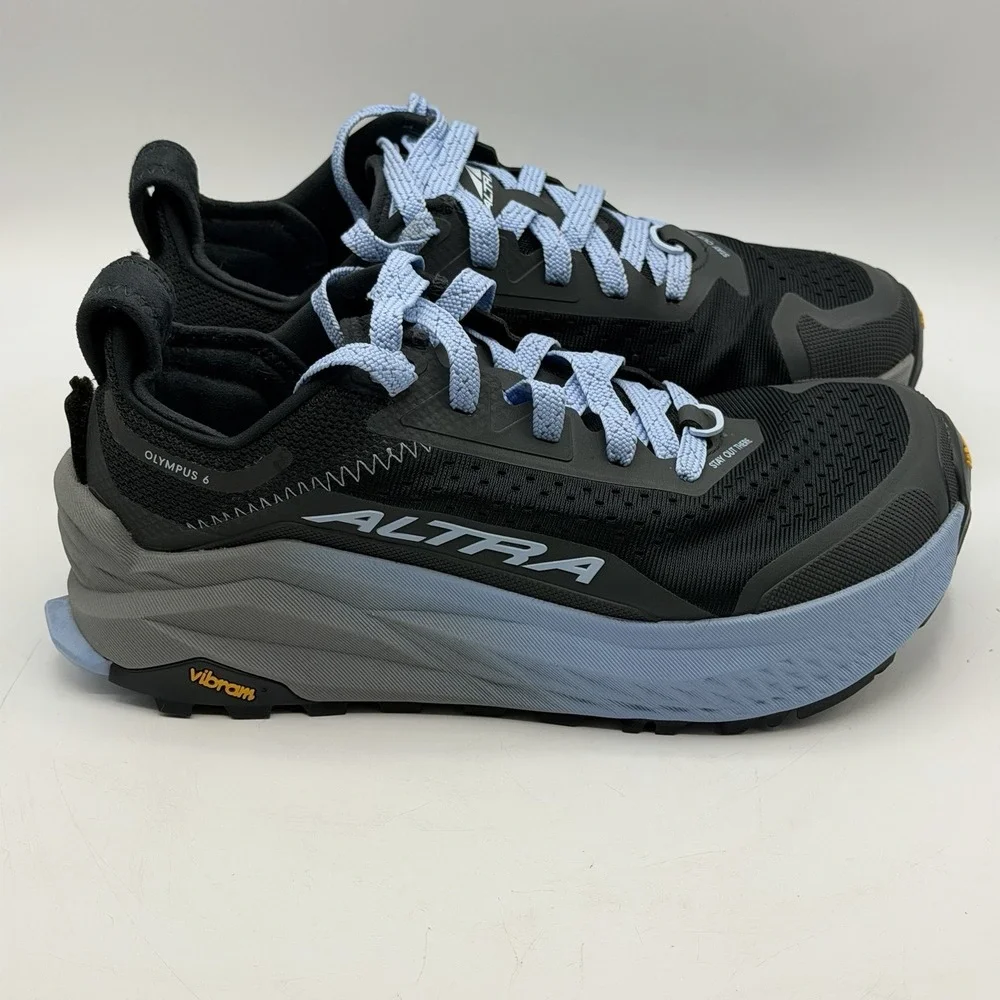 Altra Olympus 6 AL0A85NK000 Black Women's 8.5 Trail Mesh Running Vibram Shoes